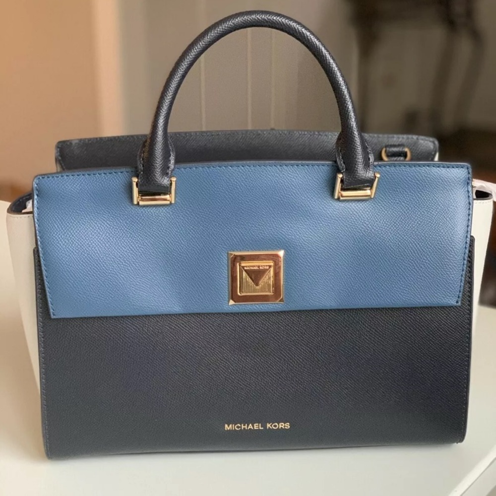 Michael Kors Tri-Color Satchel Handbag - Brand New